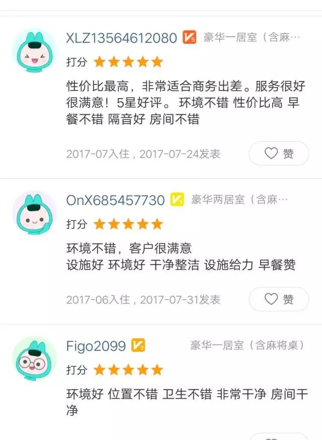 厚昌網(wǎng)絡提供酒店B評價配圖